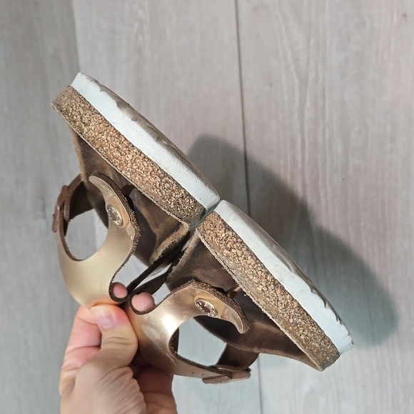 Birkenstock Women Gizeh Rose Gold Sandals Slide shoes sz 37/6Regular - Picture 4 of 12